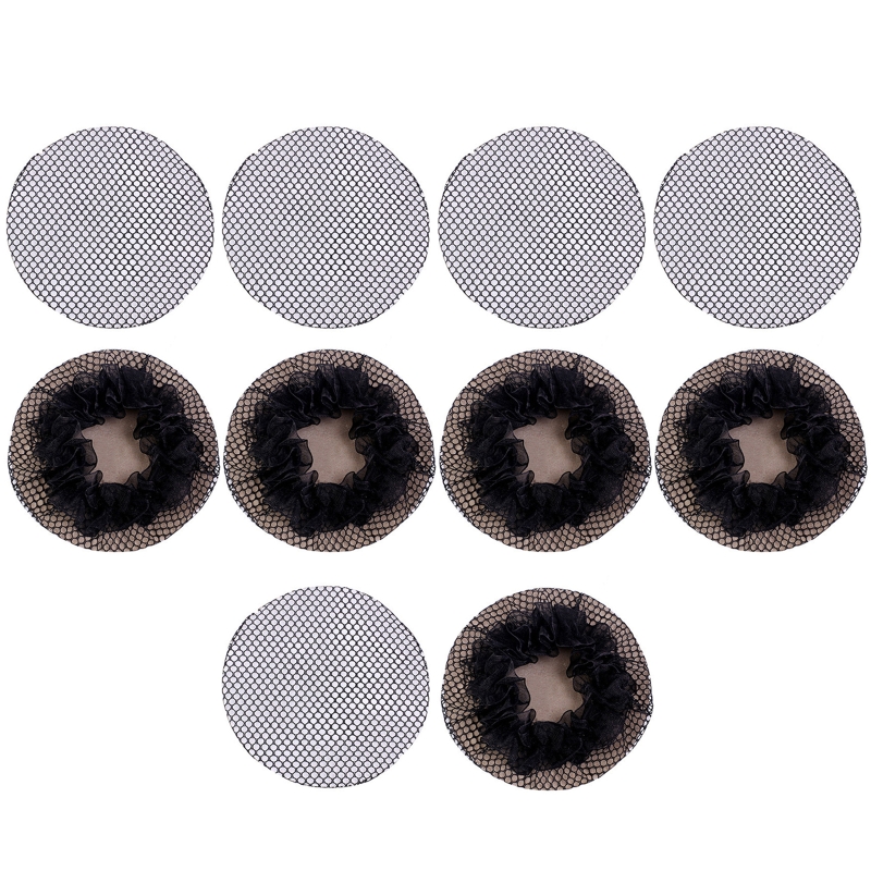 10Pcs Small Hole Black Elastic - Hair Net Invisible review and price