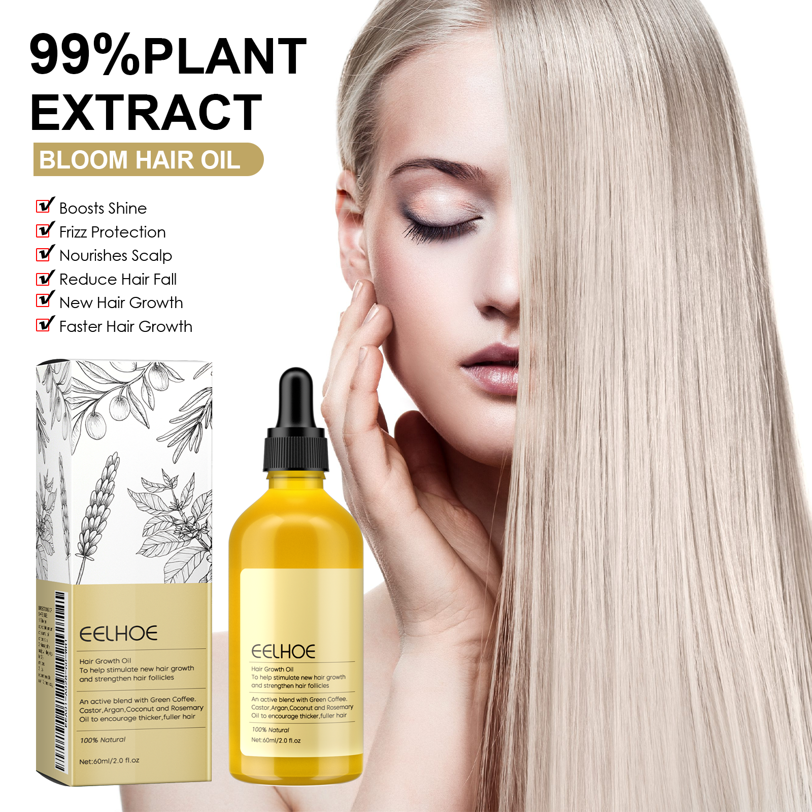 Rosemary Hair Growth Oil 60ml  - Hair Care For Hair Loss review and price