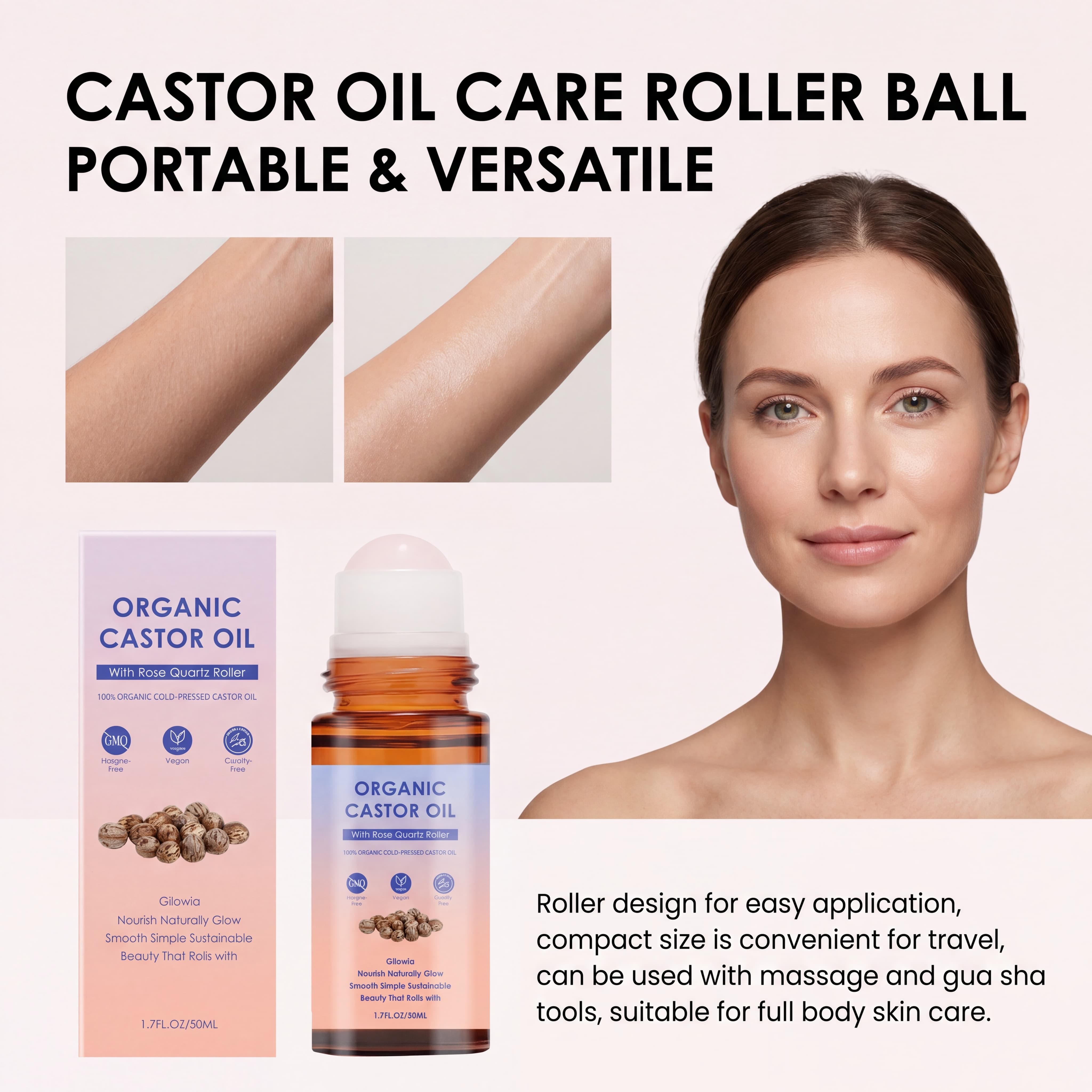 Organic Castor Oil Rose Quartz - Castor Oil Cold Press review and price