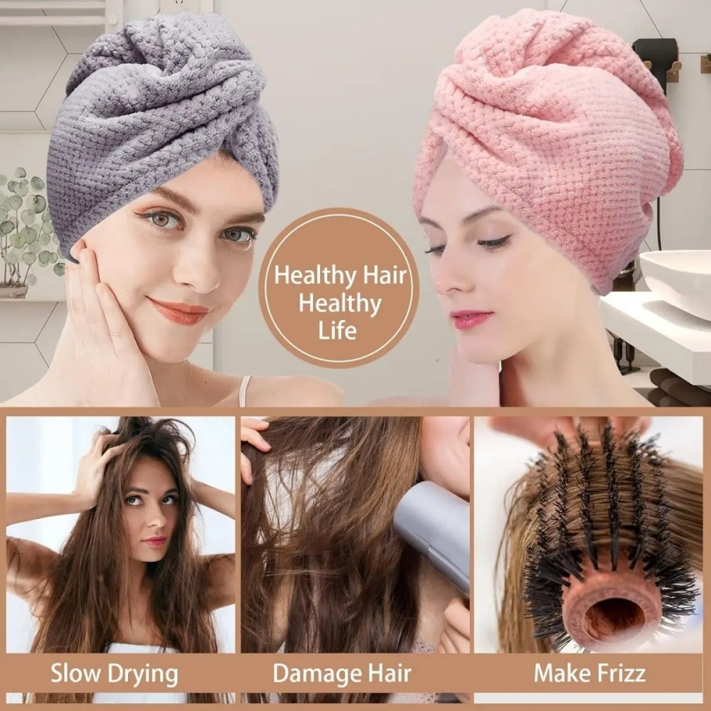 Quick-Dry Hair Towel Soft Micr - Hair Turban Towel review and price