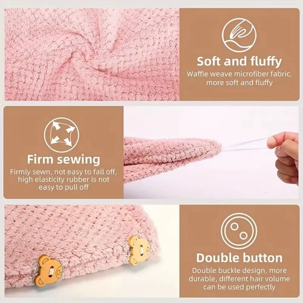 Quick-Dry Hair Towel Soft Micr - Hair Turban Towel review and price