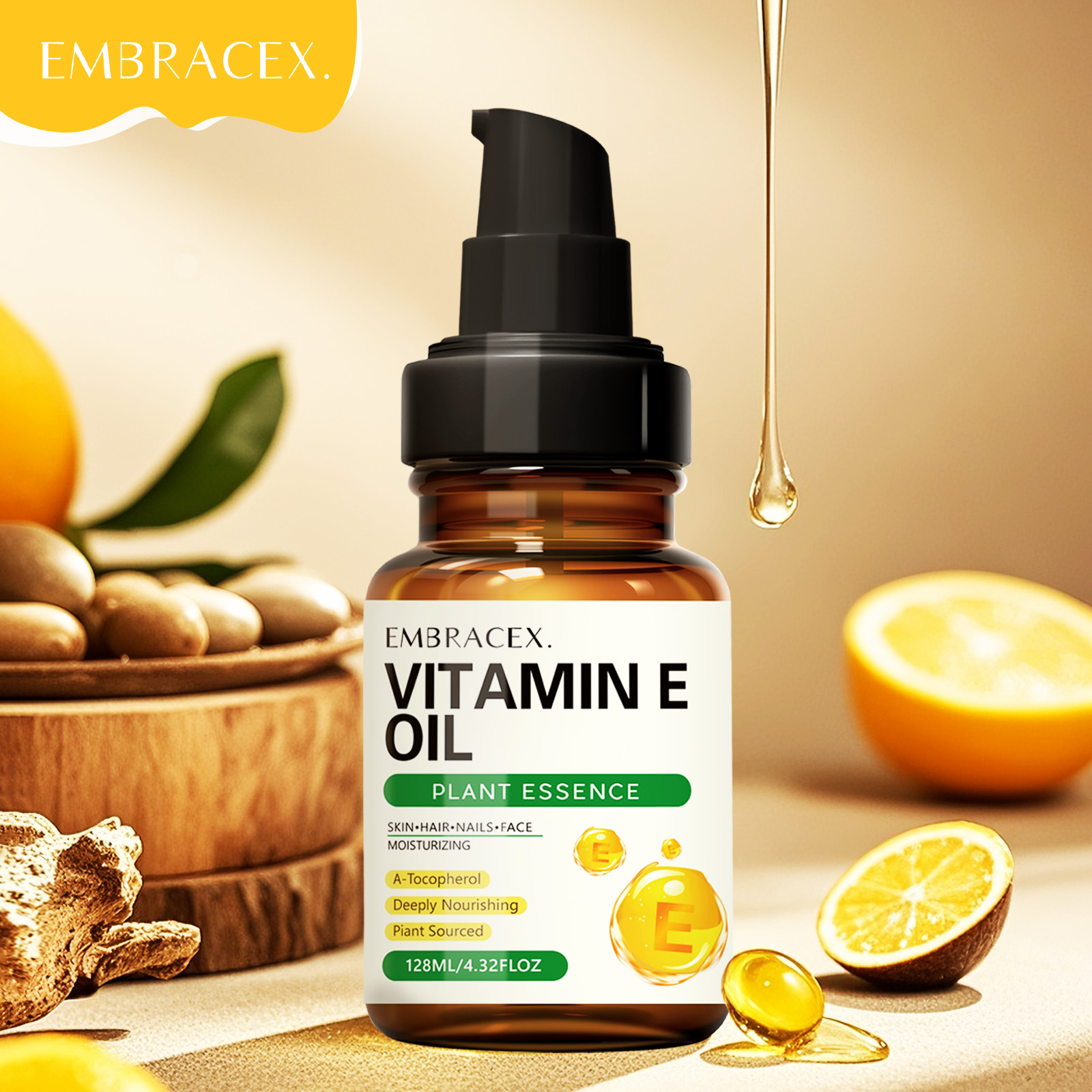 128ml Vitamin E oil Essential  - Hair Care Nature review and price