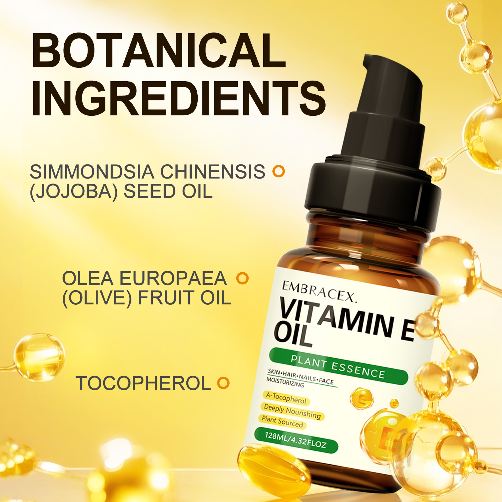 128ml Vitamin E oil Essential  - Hair Care Nature review and price