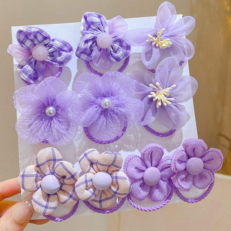 10Pcs Children's mesh flower h - Hair Net Invisible review and price