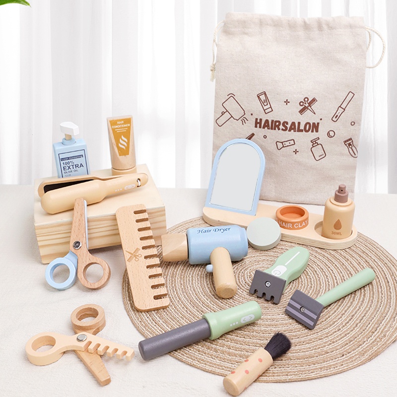 Wooden Pretend Hairdressing Ma - Hair Care Gift review and price