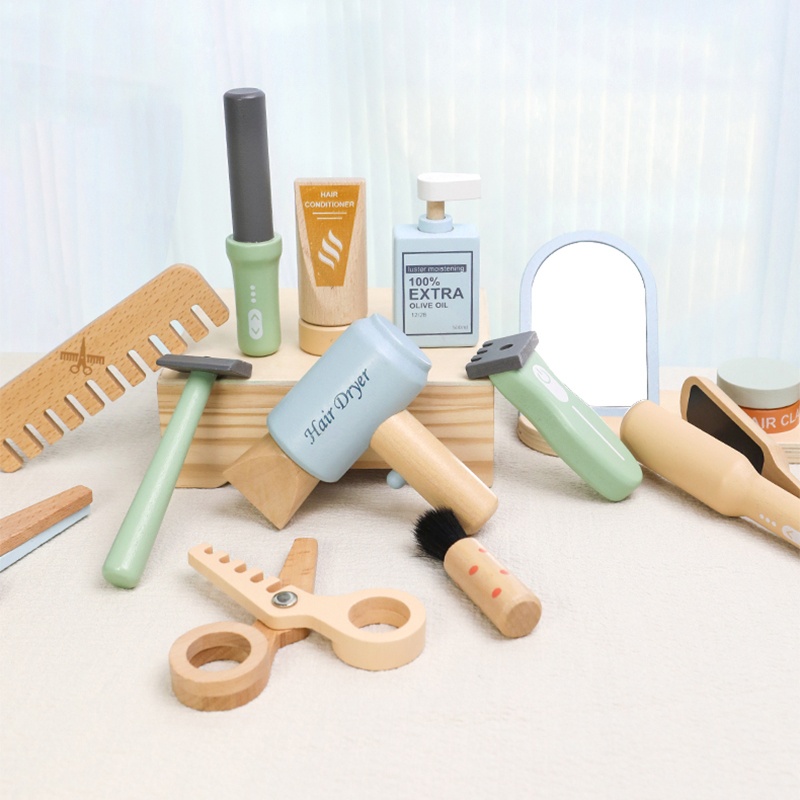 Wooden Pretend Hairdressing Ma - Hair Care Gift review and price