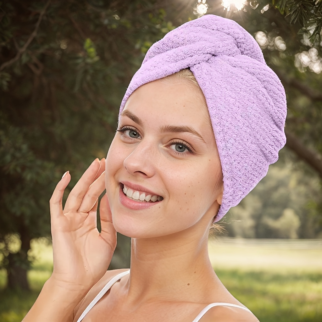 1PC Microfiber Hair Turban Tow - Hair Turban Towel review and price