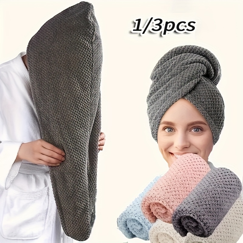 1PC Microfiber Hair Turban Tow - Hair Turban Towel review and price