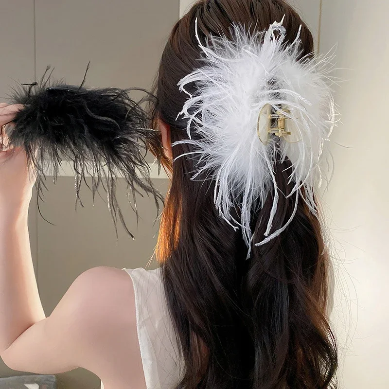 Women Beautiful Ostrich Feathe - Feather Hair Extension review and price