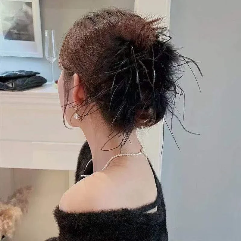 Women Beautiful Ostrich Feathe - Feather Hair Extension review and price