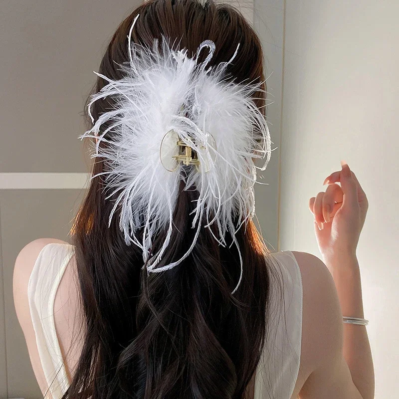 Women Beautiful Ostrich Feathe - Feather Hair Extension review and price