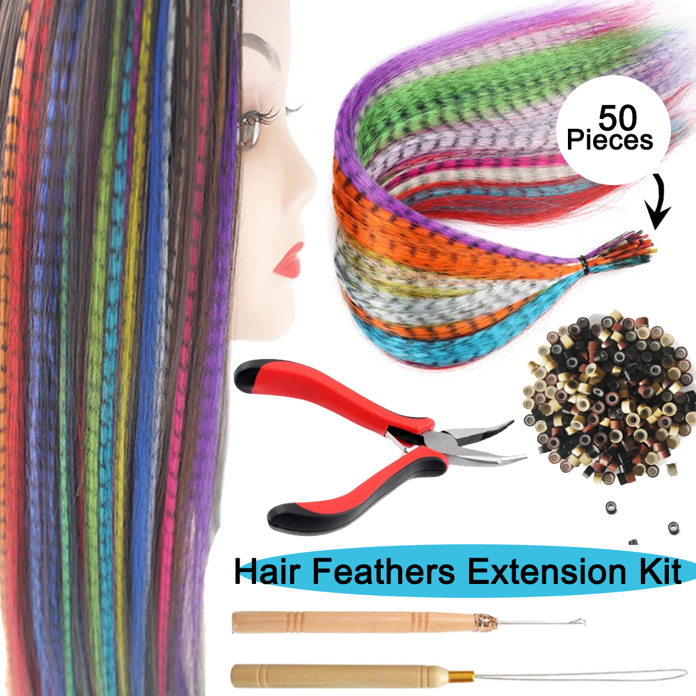 Hair Feathers Extension Kit -5 - Feather Hair Extension review and price